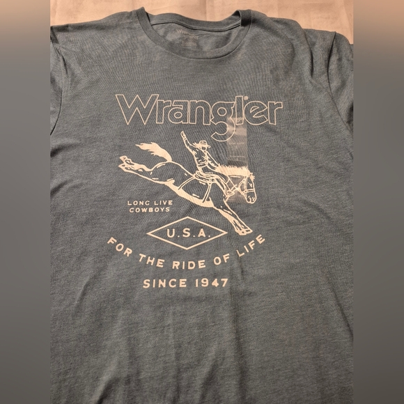 Wrangler Other - NWT XXL Wrangler Large Western Charcoal Cowboy Rodeo Graphic Tee for Men